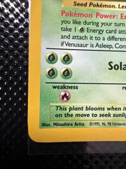Pokemon TCG Venusaur Base Set 2 18/130 Holo Unlimited Holo Rare LP+ - Image 2