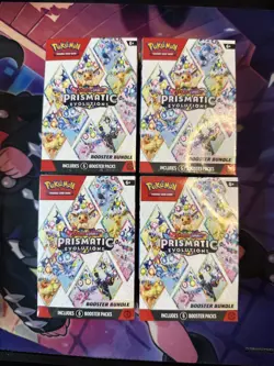 POKEMON PRISMATIC EVOLUTIONS BOOSTER BUNDLE⚡LOT OF 4⚡NEXT DAY FAST SHIPPING⚡ - Image 1
