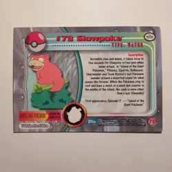 Pokemon Topps - TV Animation Edition - English - #79 - Slowpoke - 1998 - Image 2