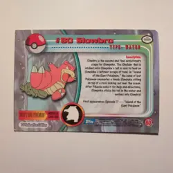 Pokemon Topps - TV Animation Edition - English - #80 - Slowbro - 1998 - Image 2