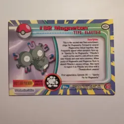 Pokemon Topps - TV Animation Edition - English - #82 - Magneton - 1998 - Image 2
