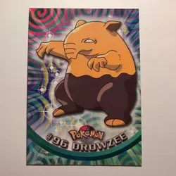 Pokemon Topps - TV Animation Edition - English - #96 - Drowzee - 1998 - Image 1
