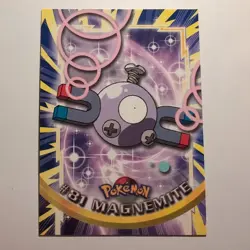 Pokemon Topps - TV Animation Edition - English - #81 - Magnemite - 1998 - Image 1