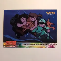 Pokemon Topps - Mewtwo Strikes Back - English - #17 - Underwater Adventure - 199 - Image 1