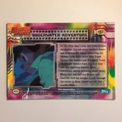 Pokemon Topps - Mewtwo Strikes Back - English - #17 - Underwater Adventure - 199 - Image 2