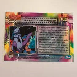 Pokemon Topps - Mewtwo Strikes Back - English - #25 - Scene Card - 1998 - Image 2