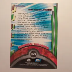 Pokemon Topps - Heroes & Villains - English - HV4 - James - 1998 - Image 2
