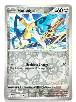Honedge 131/182 Reverse Holo Common Paradox Rift Pokemon Pack Fresh Near Mint NM - Image 1