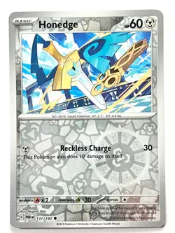 Honedge 131/182 Reverse Holo Common Paradox Rift Pokemon Pack Fresh Near Mint NM - Image 5