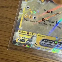 ⚡Pikachu EX Pokemon TCG Paldea Evolved 063/193 - Image 5