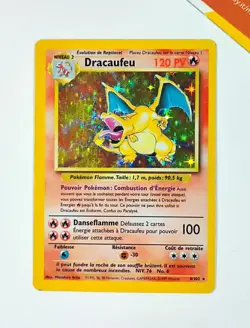 Pokemon Dracaufeu 4/102 Holo Set de Base Illimite 1999 Francais - Image 1