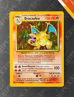 Pokemon Dracaufeu 4/102 Holo Set de Base Illimite 1999 Francais - Image 2