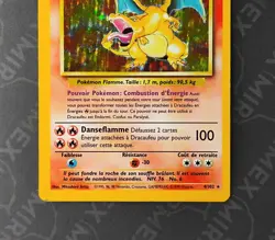 Pokemon Dracaufeu 4/102 Holo Set de Base Illimite 1999 Francais - Image 4