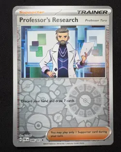 Professor's Research 088/091 Rare Reverse Holo LP-NM - Pokemon TCG S&V Fates PAF - Image 1