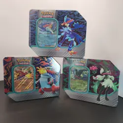 Sealed Pokemon TCG Quaquaval, Meowscarda & Skeledirge EX Tins-SET OF 3 TM0031 - Image 1