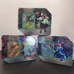 Sealed Pokemon TCG Quaquaval, Meowscarda & Skeledirge EX Tins-SET OF 3 TM0034 - Image 1