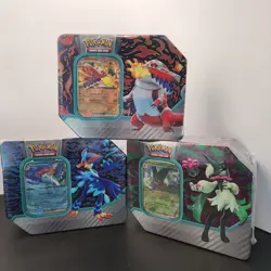 Sealed Pokemon TCG Quaquaval, Meowscarda & Skeledirge EX Tins-SET OF 3 TM0035 - Image 1