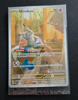 Mimikyu Pokemon Center Stamp Sealed Promo SVP 075 Paldean Fates - Image 1