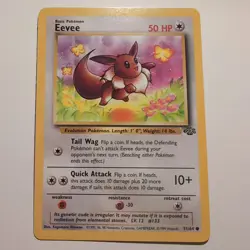 Eevee - Pokemon TCG Karte - Jungle - 51/64 - 1999 - English - Image 1