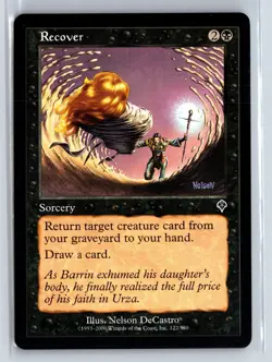 RECOVER - Invasion - MTG Magic the Gathering Card - Common - Image 1