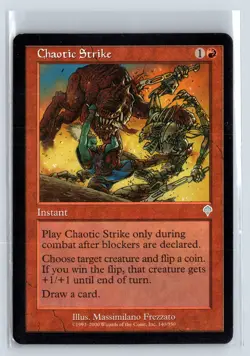 CHAOTIC STRIKE - MTG Magic the Gathering Card - Invasion - Uncommon - Image 1