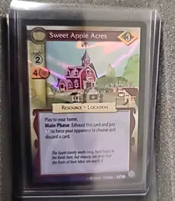 MY LITTLE PONY CCG GAME SINGLE FOIL CARD SWEET APPLE ACRES #f38 MINT! - Image 1