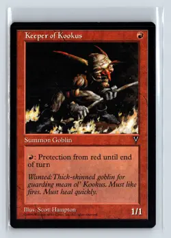 KEEPER OF KOOKUS - MTG Magic the Gathering Card - Visions - Common - Image 1