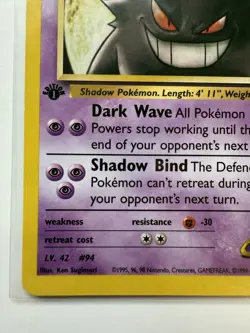 1st Edition Sabrina's Gengar Pokemon Card - Wizards of the Coast 49/132 - Image 4