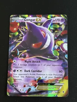 Gengar EX 34/119 - XY Phantom Forces Ultra Rare Holo Pokemon Card NM - Image 1
