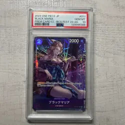PSA10 Black Maria Promo Premium Card Collection One Piece Card Game Japan - Image 1