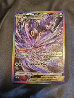Umbreon Ex 208 Pokemon TCG Pocket Wisdom Of Sea And Sky Textured Fanart Card - Image 1