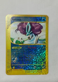 2003 Pokemon Suicune Aquapolis Reverse Holo Rare JUMBO TOPPER Card 8/12 - Image 1