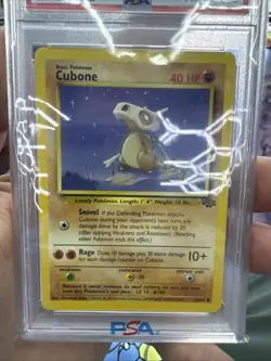 Pokemon TCG Cubone Jungle Card 50/64 PSA 10 - Image 2