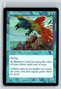 RAINBOW CROW - Invasion - MTG Magic the Gathering Card - Uncommon - Image 1
