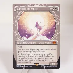 Gandalf the White Showcase Universes Beyond: Tales of Middle Earth LoTR MTG NM - Image 1