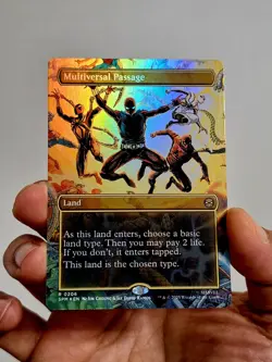 Magic The Gathering MTG Multiversal Passage (Borderless) FOIL Spiderman~NM - Image 4