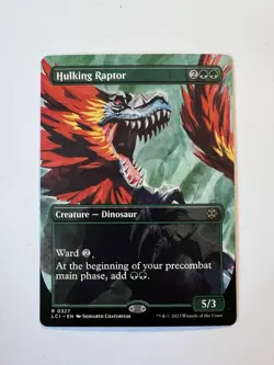 Hulking Raptor - BORDERLESS - MTG The Lost Caverns of Ixalan - NM - Image 1