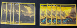 MTG Aetherdrift Basic Lands First-Place 25 sheets Full Art Set of 5 each Used - Image 2