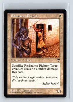 RESISTANCE FIGHTER - MTG Magic the Gathering Card - Visions - Common - Image 1