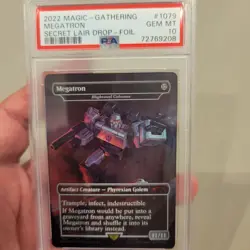 Mtg Secret Lair 2022 Megatron & Optimus Prime Foil Psa 10 Gem Set! - Image 4