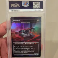 Mtg Secret Lair 2022 Megatron & Optimus Prime Foil Psa 10 Gem Set! - Image 5