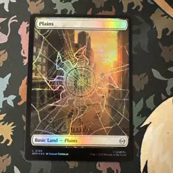 Plains (0189) Marvel's Spider-Man Foil MtG Magic The Gathering Card Land - Image 1