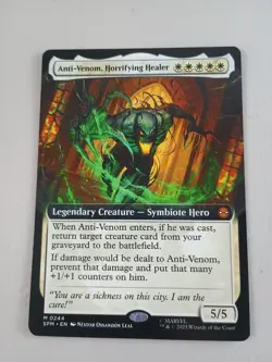MTG Marvel's Spiderman Anti-Venom, Horrifying Healer Extended Art Magic 244 NM - Image 1