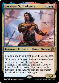 Sarkhan, Soul Aflame FOIL NM #46 March of the Machine: The Aftermath MTG - Image 1
