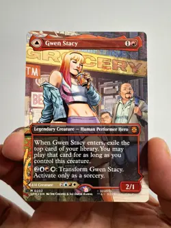MTG Gwen Stacy - Ghost-Spider (0202) (Borderless) - 202 English~Near Mint - Image 4