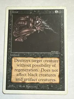 Terror X1 Unlimited LP Cond See Pics Front/back English MTG - Image 1