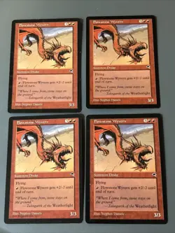 Flowstone Wyvern X4 Tempest Various Cond See Pics Front/back English MTG - Image 1