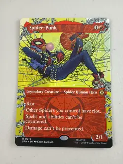 MTG Spider-Punk (0210) (Borderless) Marvel's Spider-Man Magic NM - Image 1