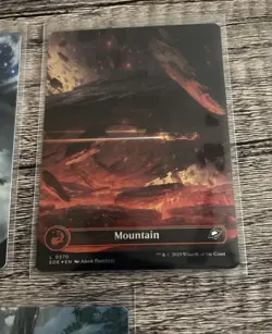 Galaxy Foil Lot 5 Lands EOE Mountain Plains Swamp Forest Island Borderless MTG - Image 4