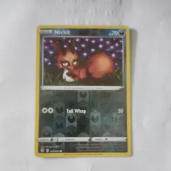 Pokemon - NICKIT 104/203 - Reverse Holo - Evolving Skies - New NM - Image 1